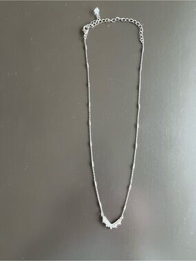 Sorelli brand petite silver necklace